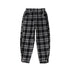 Plaid Casual Pants For Children In Autumn